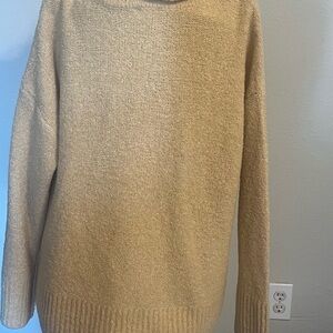 Westbound Neutral Beige Turtleneck Sweater